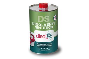 Lata de disolvente sintético DS de la marca disolB, ideal para la limpieza y disolución de pinturas y resinas.